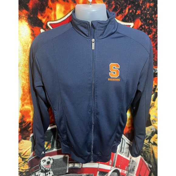 Syracuse University Sweat Jacket Full Zip Blue Orange Size‎ Small - Picture 1 of 4